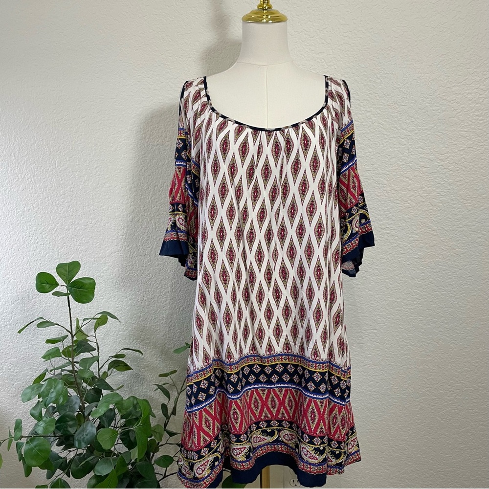 Anthropologie Fig & Flower Boho Print Dress – Women’s XL (NWT)